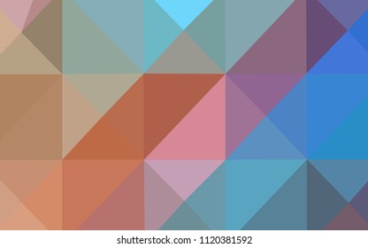 Light Blue, Yellow vector low poly layout. Creative illustration in halftone style with gradient. That pattern can be used as a part of a brand book.