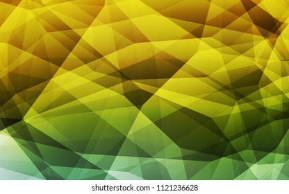 Light Blue, Yellow vector low poly layout. Colorful illustration in abstract style with triangles. Brand new design for your business.