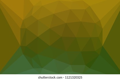 Light Blue, Yellow vector low poly cover with a diamond. Colorful abstract illustration with triangles. Best triangular design for your business.
