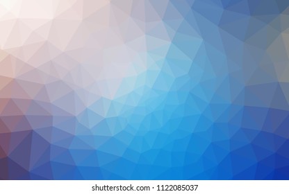 Light Blue, Yellow vector low poly texture. A completely new color illustration in a polygonal style. Best triangular design for your business.