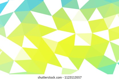 Light Blue, Yellow vector low poly low poly. A completely new color illustration in a vague style. Brand new style for your business design.