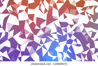 Light Blue, Yellow vector low poly cover. Elegant bright polygonal illustration with gradient. New template for your brand book.