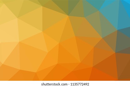 Light Blue, Yellow vector low poly layout. Modern abstract illustration with triangles. Brand new design for your business.