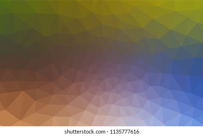 Light Blue, Yellow vector low poly layout. A completely new color illustration in a polygonal style. Pattern for a brand book's backdrop.