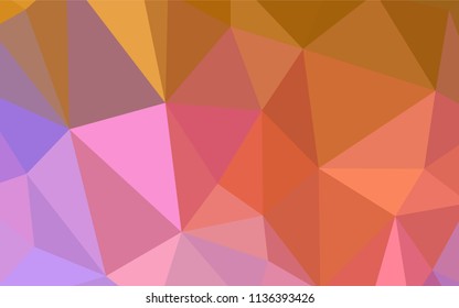 Light Blue, Yellow vector low poly layout. Modern abstract illustration with triangles. Best triangular design for your business.