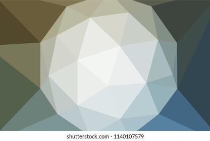 Light Blue, Yellow vector low poly cover. Colorful illustration in polygonal style with gradient. Pattern for a brand book's backdrop.