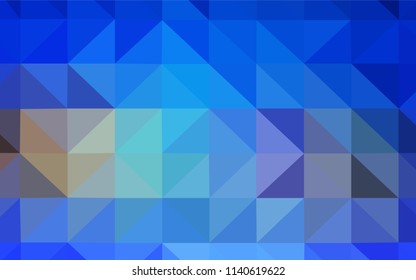 Light Blue, Yellow vector low poly layout. Geometric illustration in Origami style with gradient.  Triangular pattern for your design.