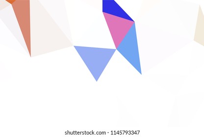 Light Blue, Yellow vector low poly texture. Modern abstract illustration with triangles. A completely new design for your leaflet.