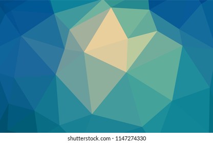 Light Blue, Yellow vector low poly layout. Modern abstract illustration with triangles. A new texture for your web site.