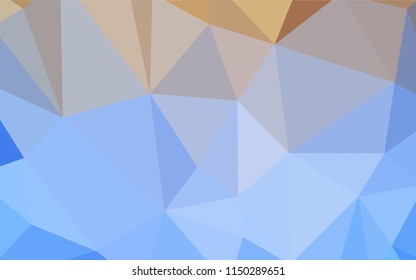 Light Blue, Yellow vector low poly layout. Shining colorful illustration with triangles. Brand new style for your business design.