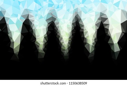 Light Blue, Yellow vector low poly layout. Brand new colored illustration in blurry style with gradient. Brand new design for your business.