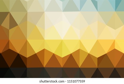 Light Blue, Yellow vector low poly layout. Creative geometric illustration in Origami style with gradient. Textured pattern for your backgrounds.