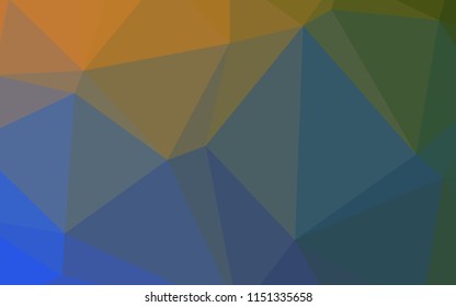 Light Blue, Yellow vector low poly layout. Glitter abstract illustration with an elegant design. Brand-new style for your business design.