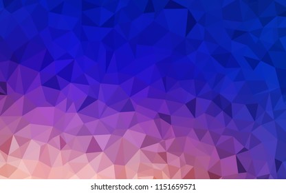 Light Blue, Yellow vector low poly texture. Elegant bright polygonal illustration with gradient. Polygonal design for your web site.