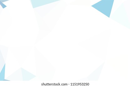 Light Blue, Yellow vector low poly layout. Geometric illustration in Origami style with gradient.  Polygonal design for your web site.