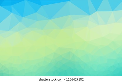Light Blue, Yellow vector low poly texture. Shining colored illustration in a Brand new style. The best triangular design for your business.