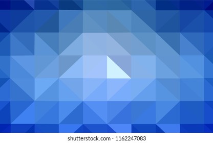 Light Blue, Yellow vector low poly layout. Triangular geometric sample with gradient.  Brand new design for your business.