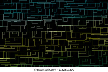 Light Blue, Yellow vector low poly background. A sample with a polygonal design. Illustration in polygonal style with repeating squares