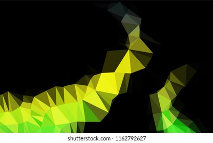 Light Blue, Yellow vector low poly cover. Creative geometric illustration in Origami style with gradient. Brand new style for your business design.
