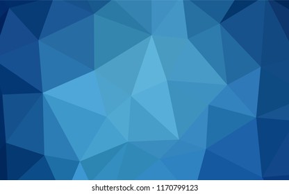 Light Blue, Yellow vector low poly layout. Colorful abstract illustration with triangles. A new texture for your web site.