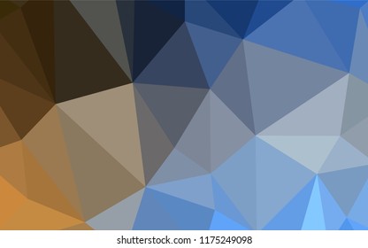 Light Blue, Yellow vector low poly cover. Colorful abstract illustration with triangles. A new texture for your web site.