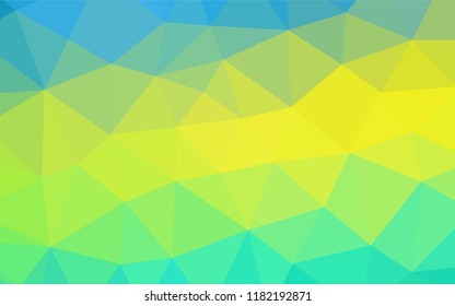 Light Blue, Yellow vector low poly layout. Creative geometric illustration in Origami style with gradient. Brand new design for your business.