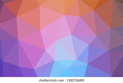Light Blue, Yellow vector low poly cover. A completely new color illustration in a polygonal style. Best triangular design for your business.