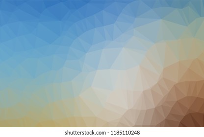 Light Blue, Yellow vector low poly texture. Modern geometrical abstract illustration with gradient. A completely new design for your business.