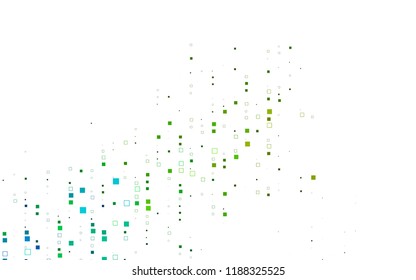 Light Blue, Yellow vector low poly background. A sample with a polygonal design. Illustration in polygonal style with repeating squares