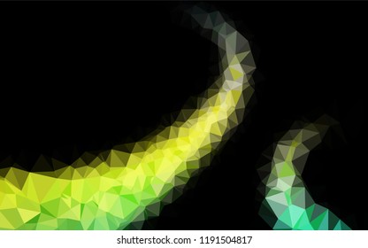 Light Blue, Yellow vector low poly texture. A sample with polygonal shapes. The textured pattern can be used for background.