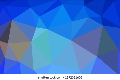 Light Blue, Yellow vector low poly cover. Glitter abstract illustration with an elegant triangles. Textured pattern for your backgrounds.