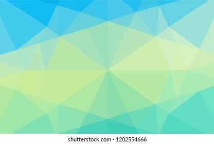 Light Blue, Yellow vector low poly texture. Glitter abstract illustration with an elegant design. A completely new design for your business.
