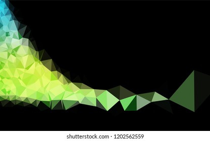 Light Blue, Yellow vector low poly cover. Creative illustration in halftone style with gradient. The completely new template can be used for your brand book.