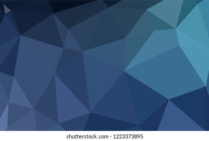 Light Blue, Yellow vector low poly texture. Glitter abstract illustration with an elegant triangles. Triangular pattern for your design.
