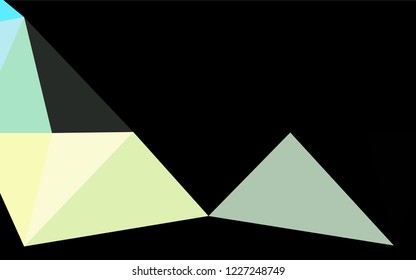 Light Blue, Yellow vector low poly layout. Colorful abstract illustration with gradient. Brand new style for your business design.