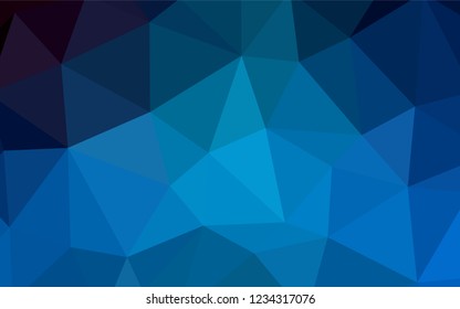 Light Blue, Yellow vector low poly layout. Glitter abstract illustration with an elegant triangles. New template for your brand book.
