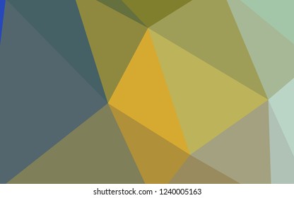 Light Blue, Yellow vector low poly layout. Elegant bright polygonal illustration with gradient. Brand new style for your business design.