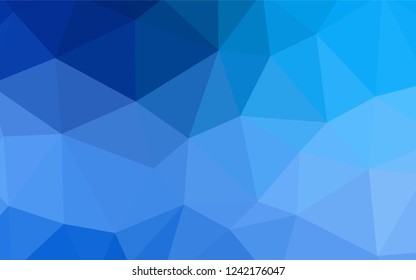 Light Blue, Yellow vector low poly texture. Glitter abstract illustration with an elegant triangles. Best triangular design for your business.