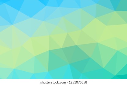 Light Blue, Yellow vector low poly cover. Glitter abstract illustration with an elegant design. The template can be used as a background for cell phones.
