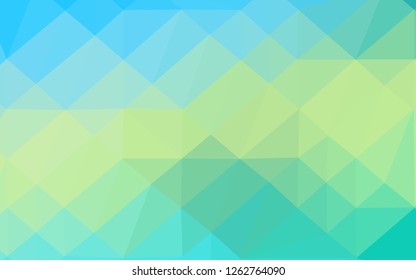 Light Blue, Yellow vector low poly texture. Colorful illustration in abstract style with gradient. Brand new design for your business.