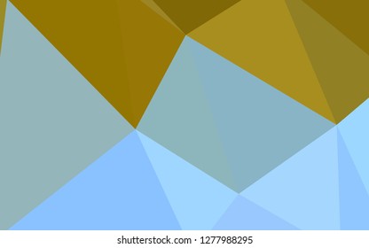 Light Blue, Yellow vector low poly cover. Shining colorful illustration with triangles. Pattern for a brand book's backdrop.