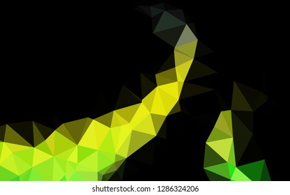 Light Blue, Yellow vector low poly texture. Triangular geometric sample with gradient.  Template for your brand book.