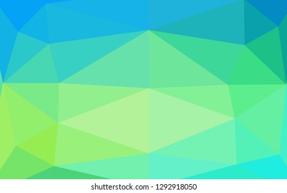 Light Blue, Yellow vector low poly cover. A completely new color illustration in a vague style. Template for your brand book.