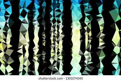 Light Blue, Yellow vector low poly layout. An elegant bright illustration with gradient. Template for a cell phone background.