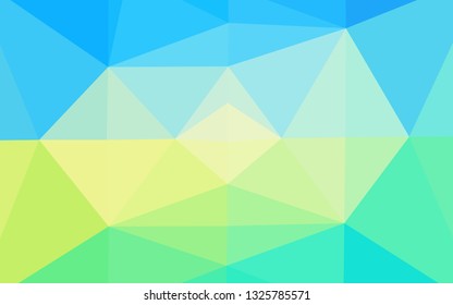 Light Blue, Yellow vector low poly cover. Brand new colorful illustration in with gradient. Template for a cell phone background.