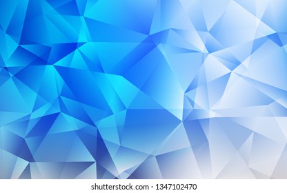 Light Blue, Yellow vector low poly texture. Modern abstract illustration with triangles. A completely new design for your leaflet.
