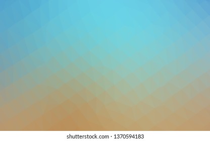 Light Blue, Yellow vector low poly layout. Colorful illustration in abstract style with gradient. Triangular pattern for your business design.