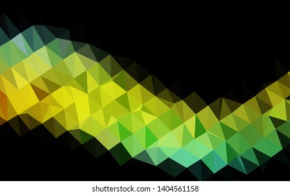 Light Blue, Yellow vector low poly layout. Creative illustration in halftone style with gradient. New texture for your design.