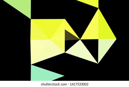 Light Blue, Yellow vector low poly texture. A completely new color illustration in a vague style. Brand new style for your business design.