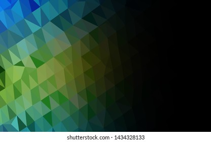 Light Blue, Yellow vector low poly texture. Colorful illustration in abstract style with gradient. Polygonal design for your web site.
